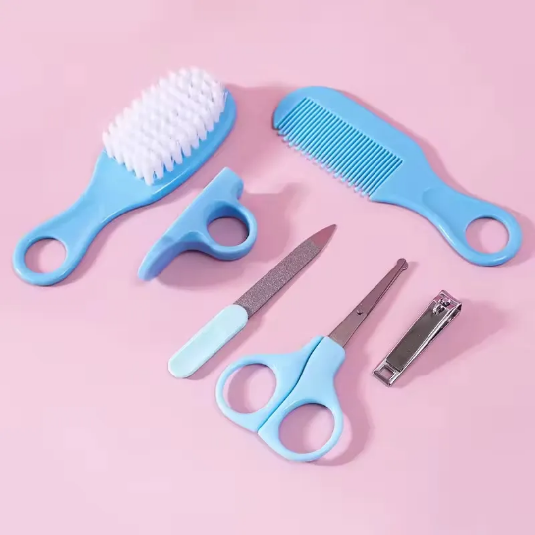6-in-1 Baby Grooming & Nail Care Set – Blue