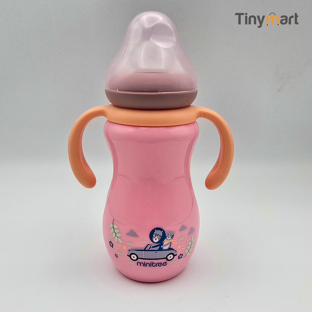 Minitree Feeding Bottle 270ML 9OZ Standard Neck Nipple coloured