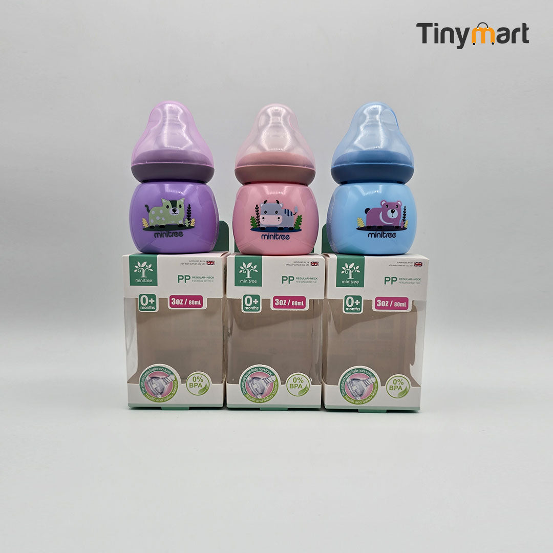 Minitree Feeding Bottle 60ML/2OZ Standard Neck Nipple