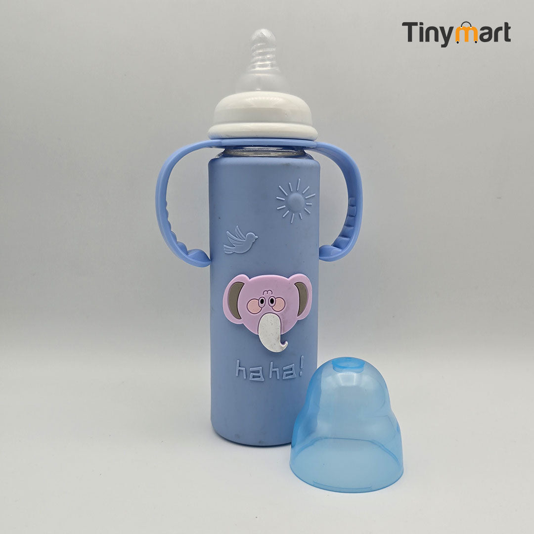 WeHappy Glass Feeding Bottle 240ML 9-OZ Standard Standard Neck Nipple