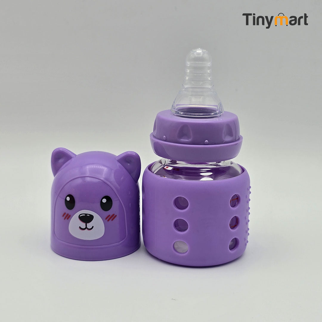 Fish Glass Feeding Bottle 60ML 2-OZ Standard Neck Nipple