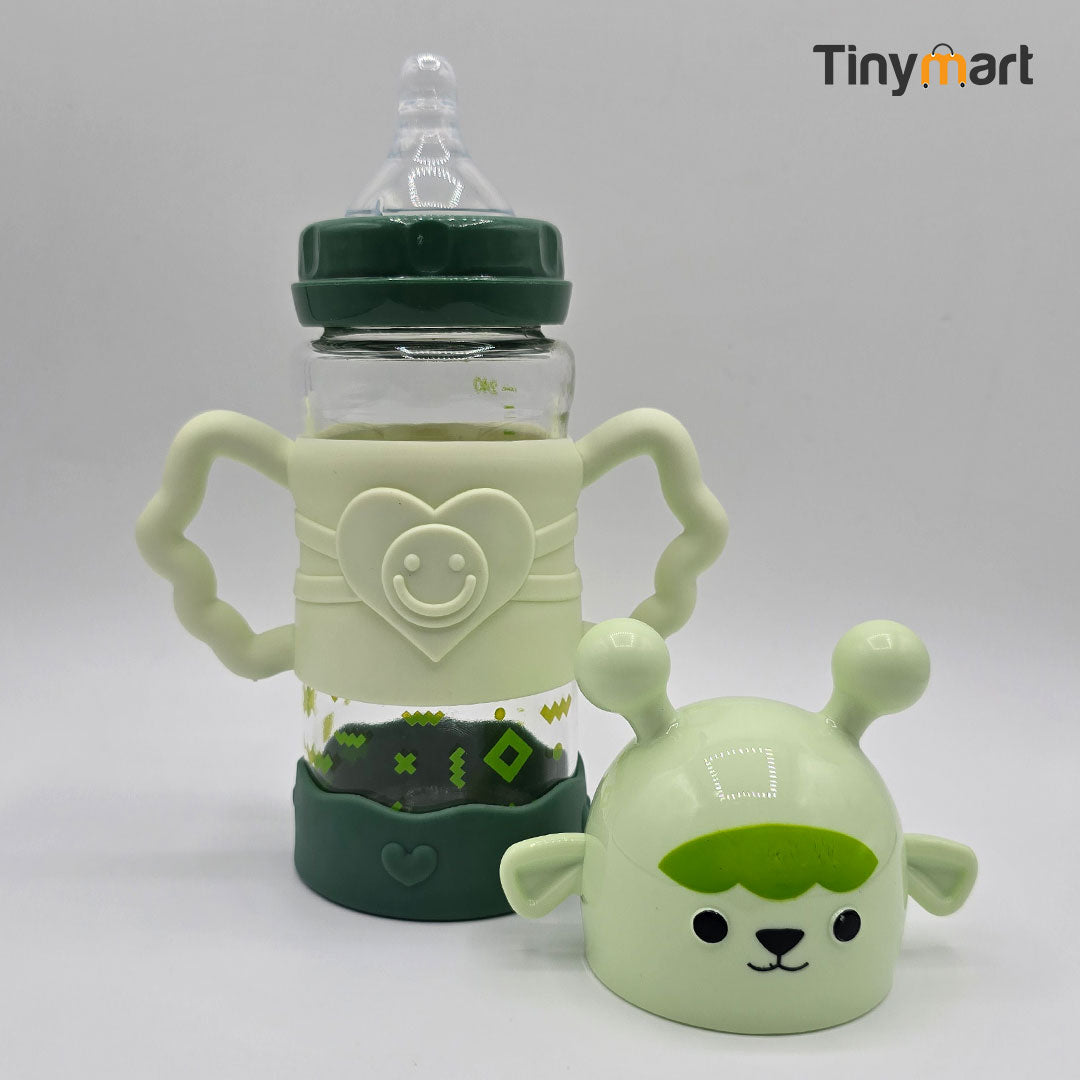 Minitree Glass Feeding Bottle 2400ML 9-OZ Standard Neck Nipple