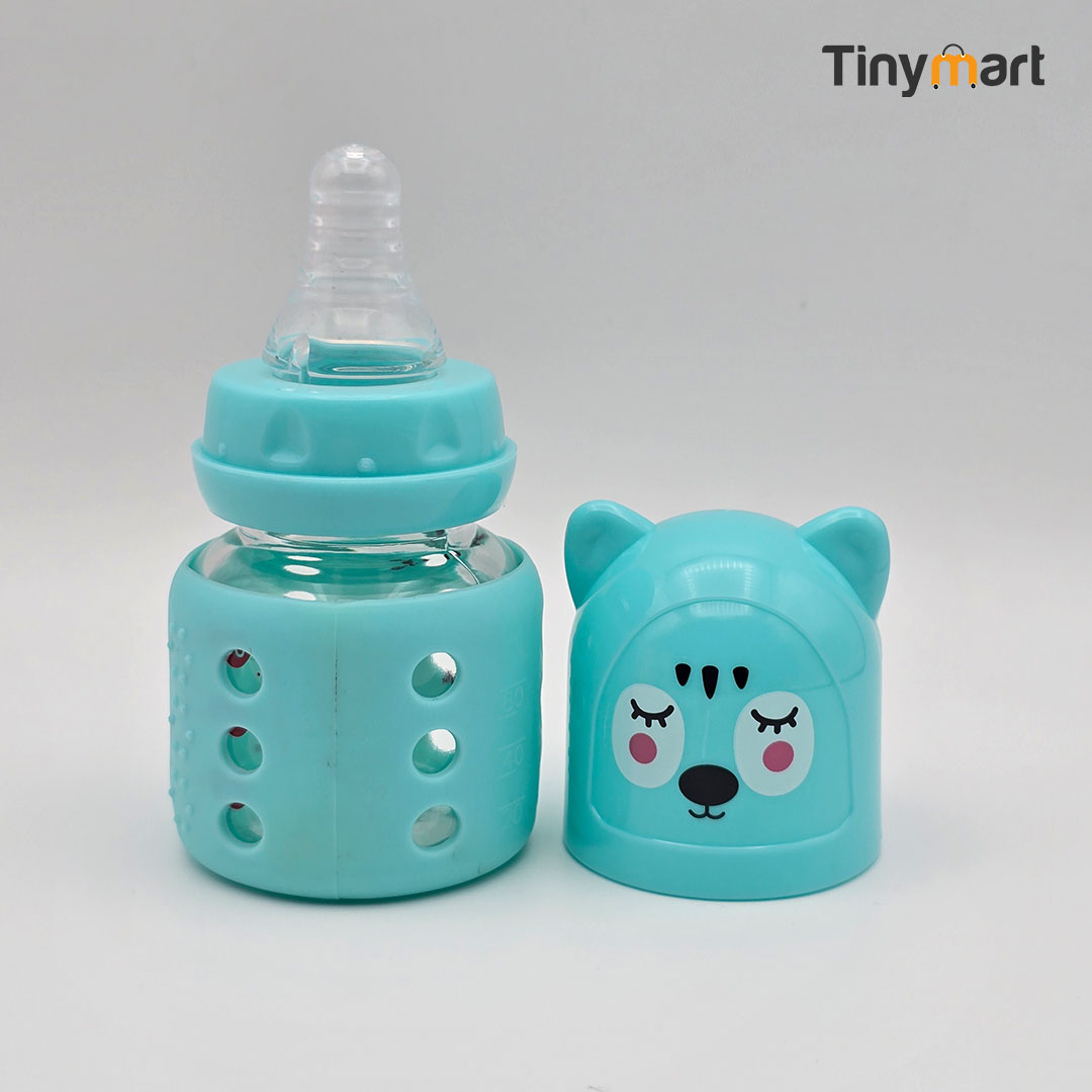 Fish Glass Feeding Bottle 60ML 2-OZ Standard Neck Nipple