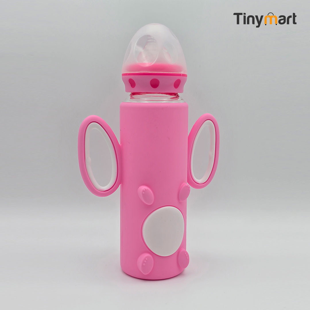 Minitree Glass Feeding Bottle 240ML 9-OZ Standard Neck Nipple