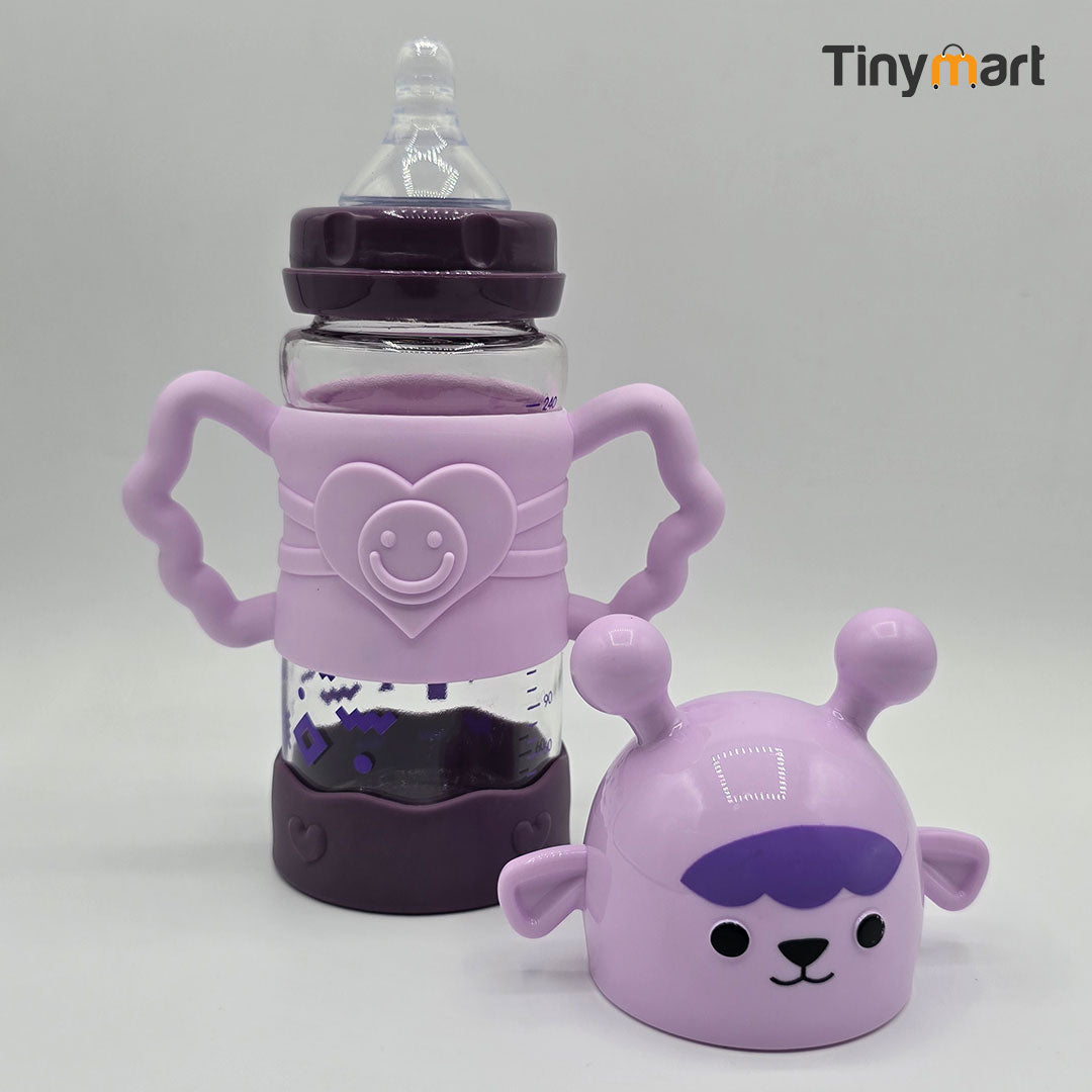 Minitree Glass Feeding Bottle 2400ML 9-OZ Standard Neck Nipple