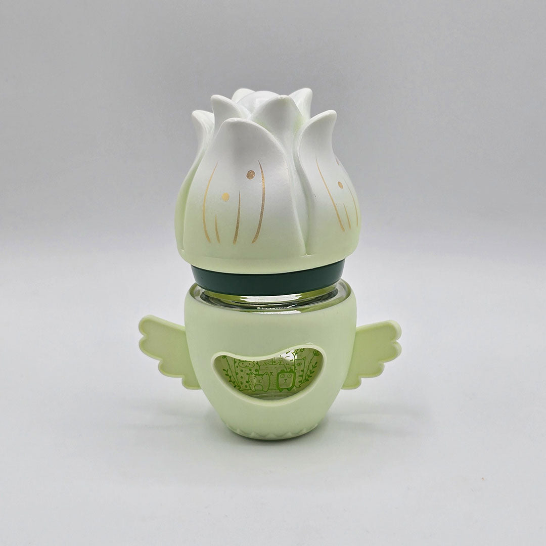Glass Feeding Bottle – 80ml / 3 oz – Wide Neck Nipple