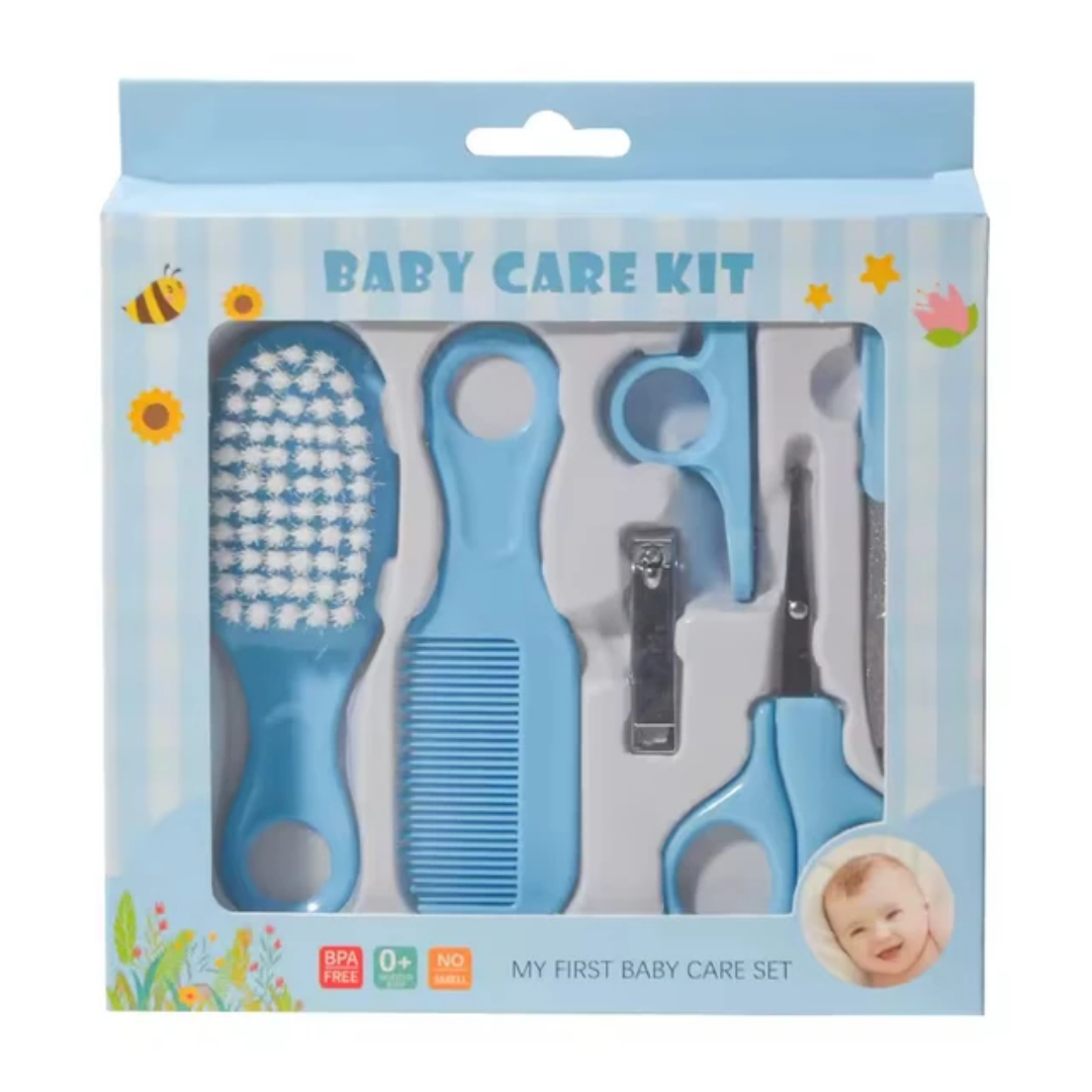 6-in-1 Baby Grooming & Nail Care Set – Blue