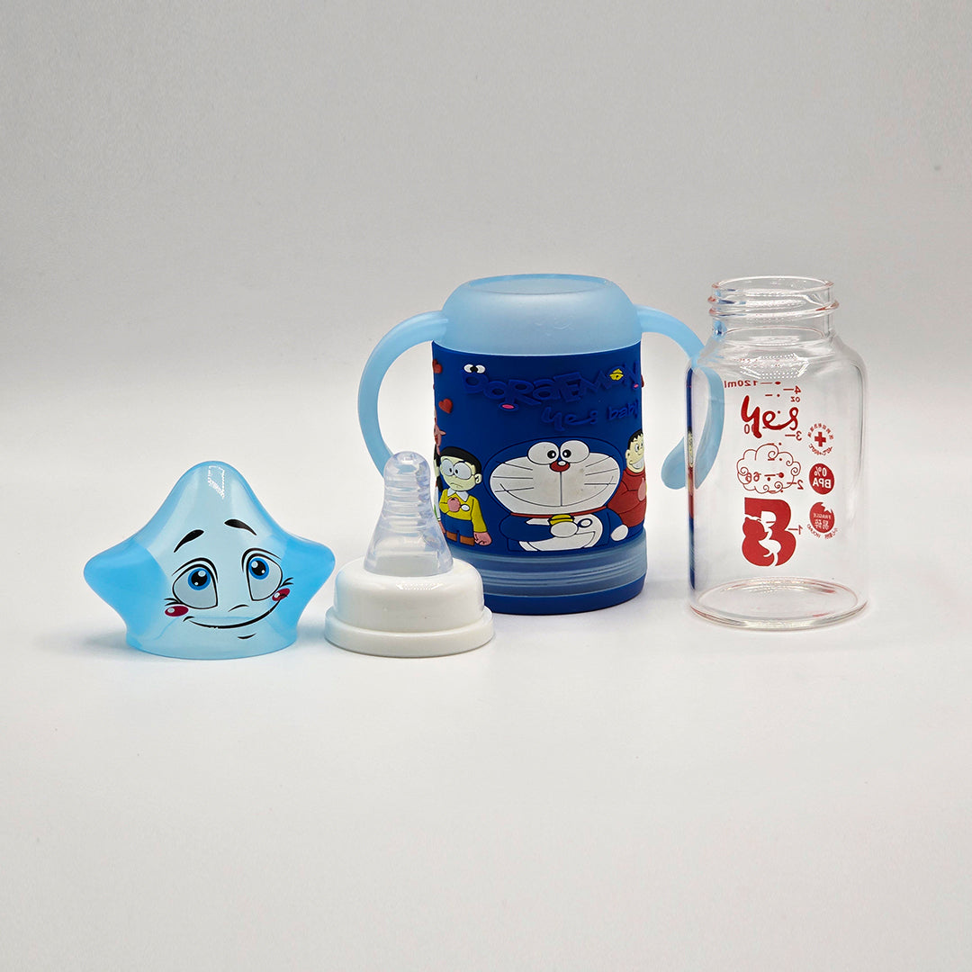Dora Baby Glass Feeder – 120ml (Standard Neck)