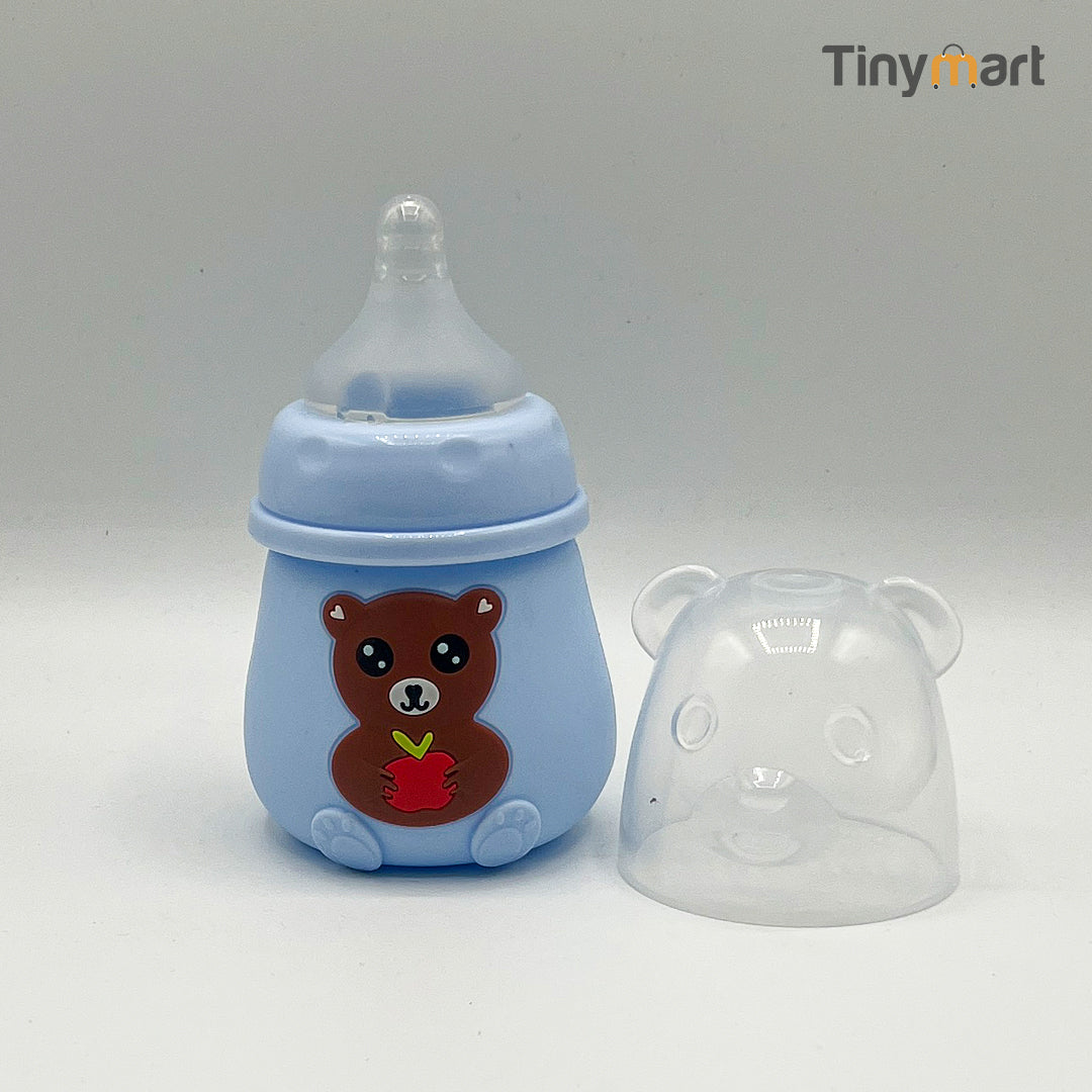 Hello Baby Glass Feeding Bottle 80ML 2-OZ Wide Neck Nipple