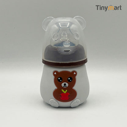 Hello Baby Glass Feeding Bottle 80ML 2-OZ Wide Neck Nipple