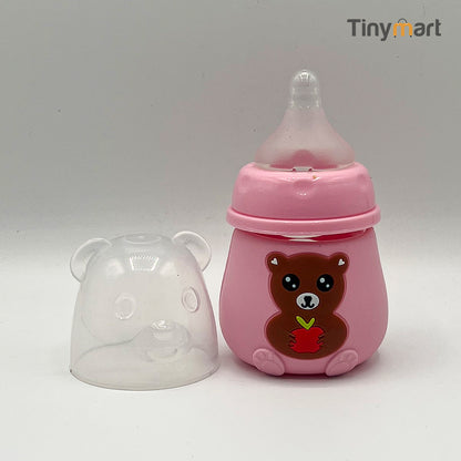 Hello Baby Glass Feeding Bottle 80ML 2-OZ Wide Neck Nipple