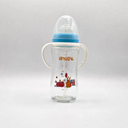 Glass Feeding Bottle 260ML 9-OZ Wide Neck