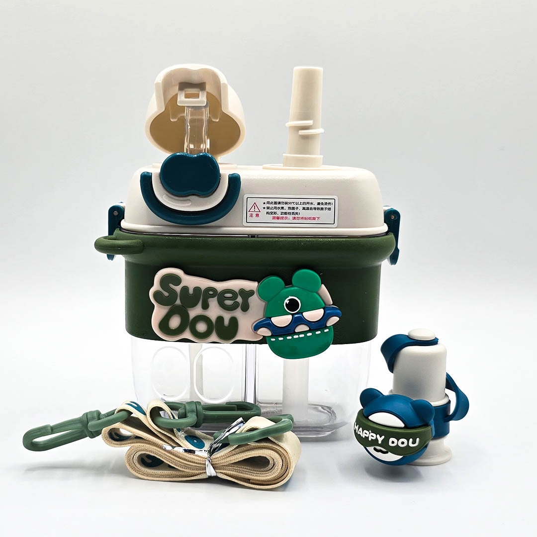 500ML 2-in-1 Kids Bottle – Super Zoo Edition