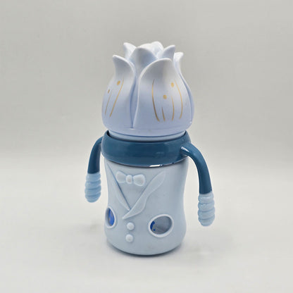 Glass Feeding Bottle – 160ml / 5 oz – Wide Neck Nipple