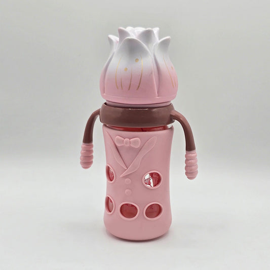 Glass Feeding Bottle – 240ml / 8 oz – Wide Neck Nipple