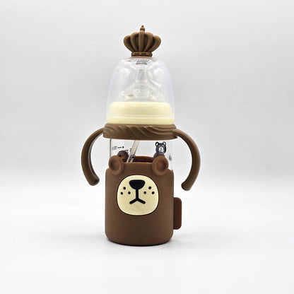Cute Bear Baby Feeder – Wide Neck Glass 160ml (6oz)