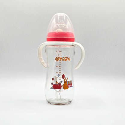 Glass Feeding Bottle 260ML 9-OZ Wide Neck